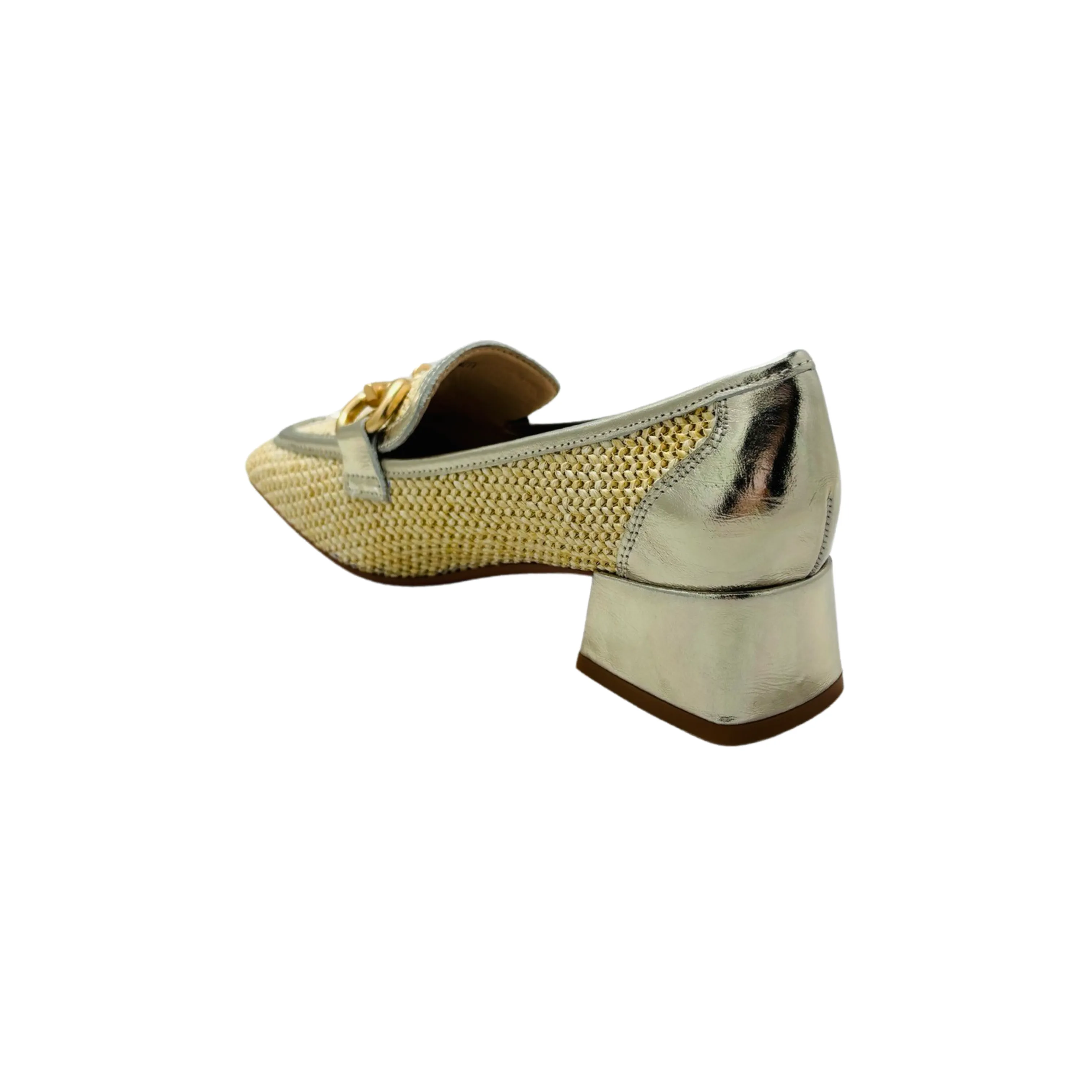 Serenity Beige Loafer Heel