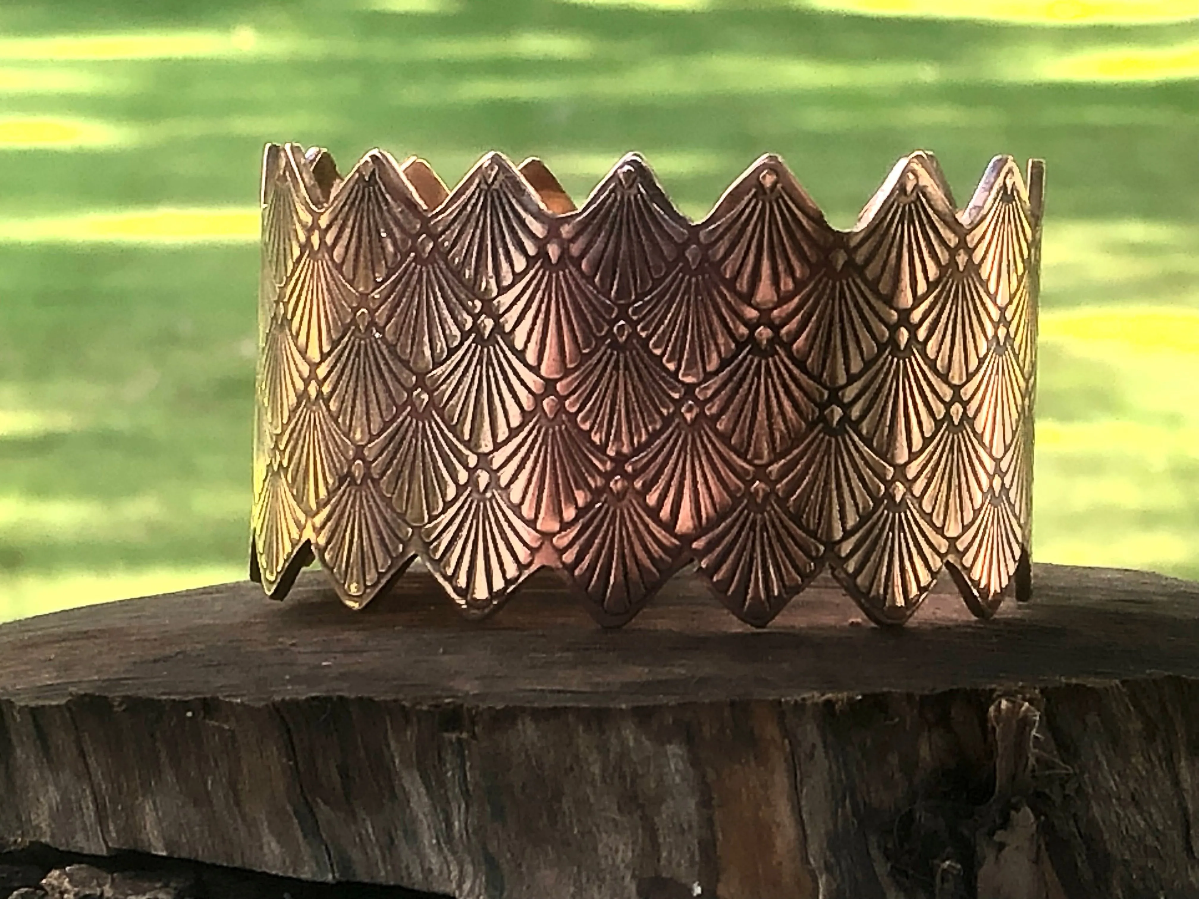 Shell Copper Cuff Bracelet