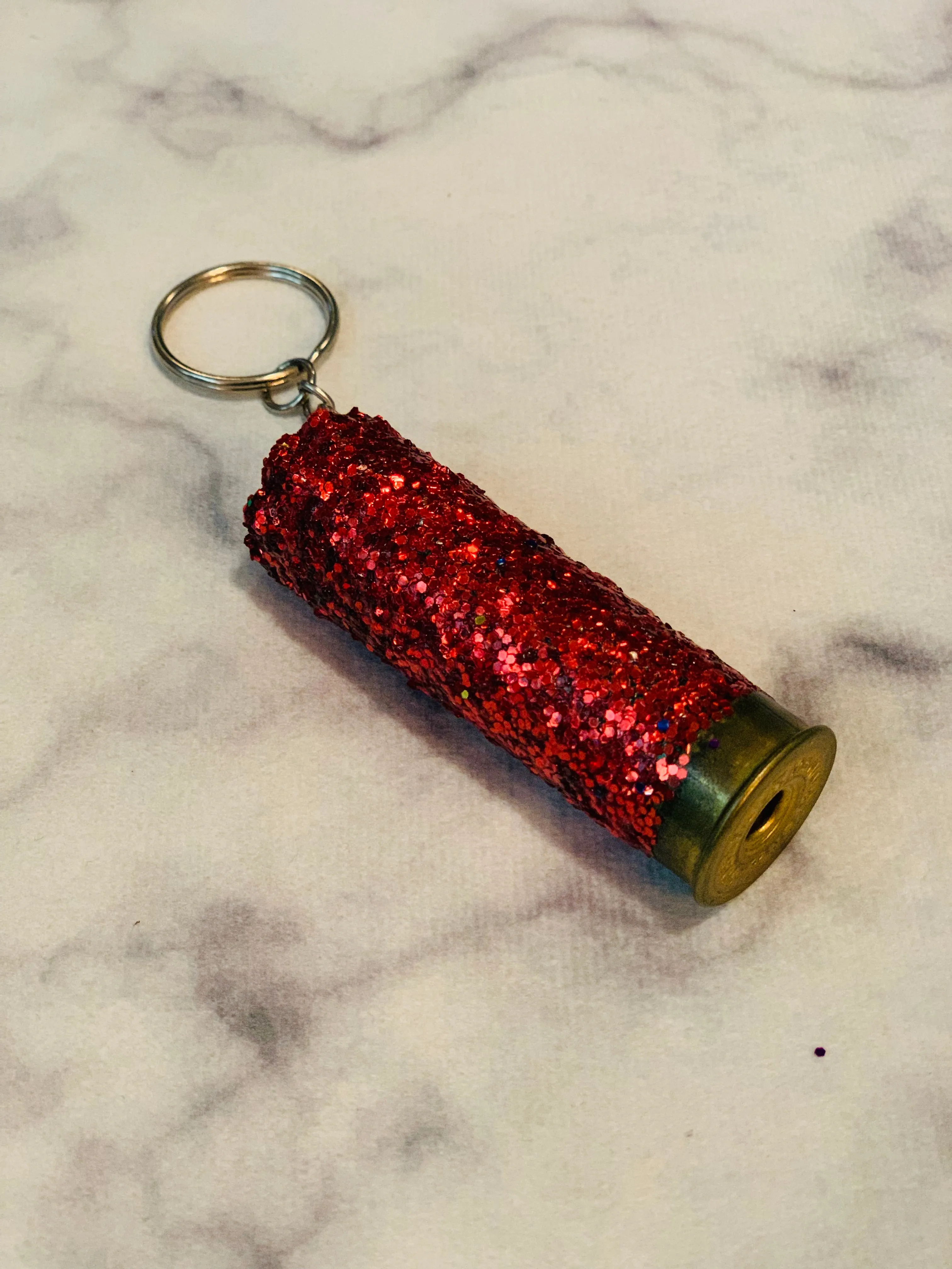 Shot-gun shell keychains