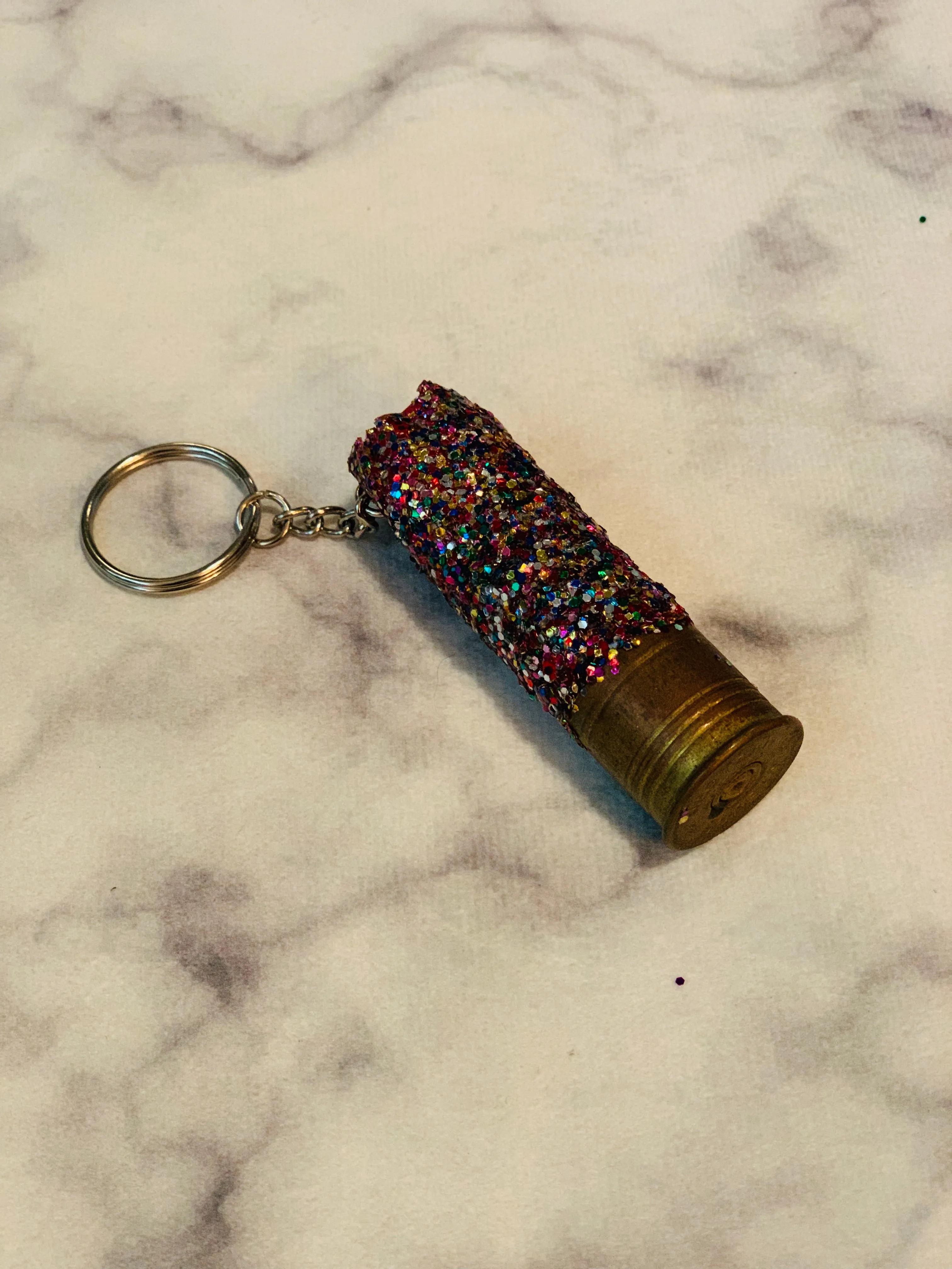 Shot-gun shell keychains