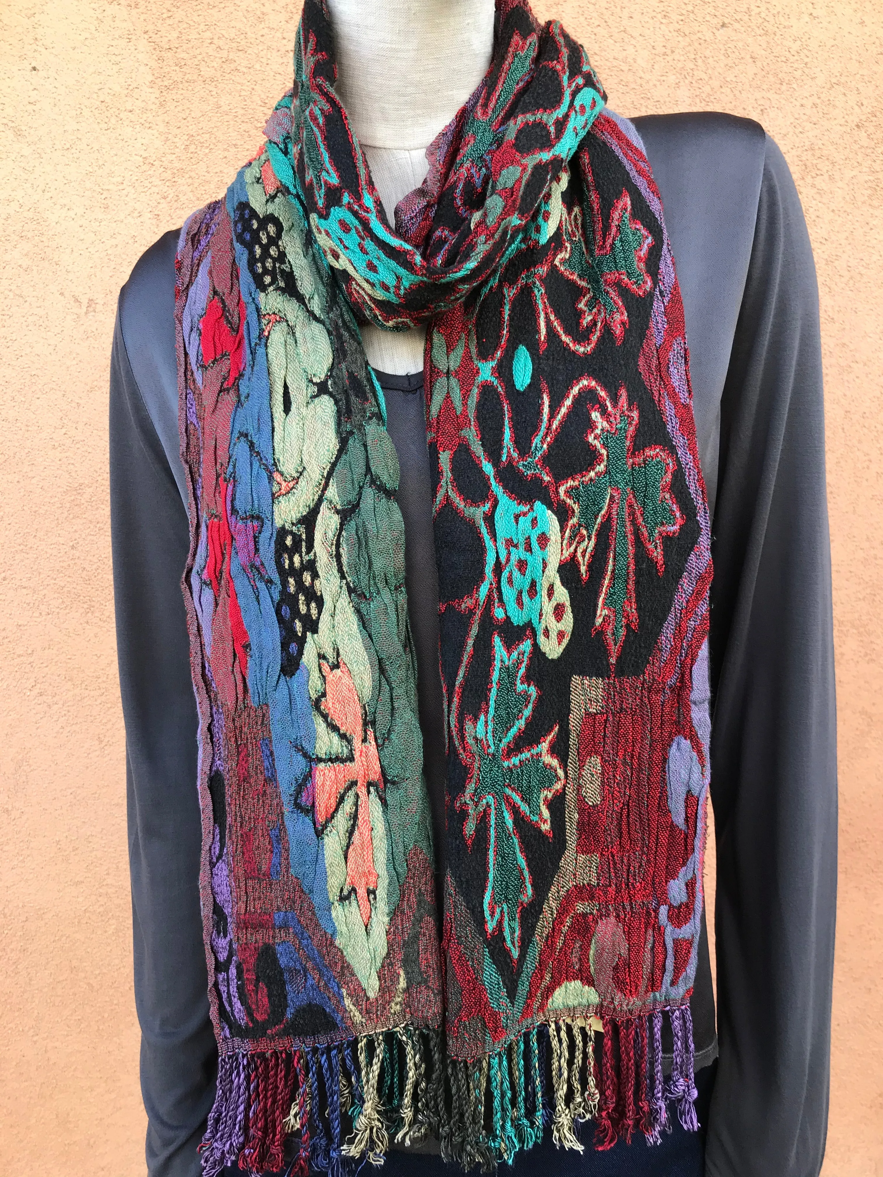 Silk Blend Reversible Scarf