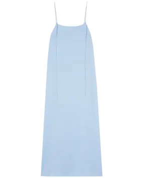 Sky Satin Slip Dress