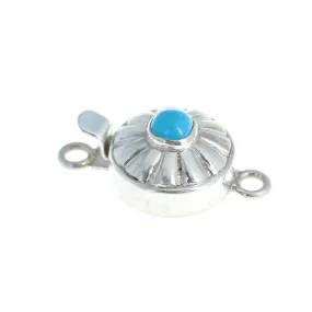 Sleeping Beauty Turquoise Clasp Southwestern Button Design 6Mm