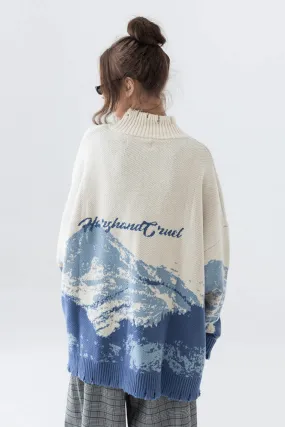 Snow Mountain Ripped Turtleneck