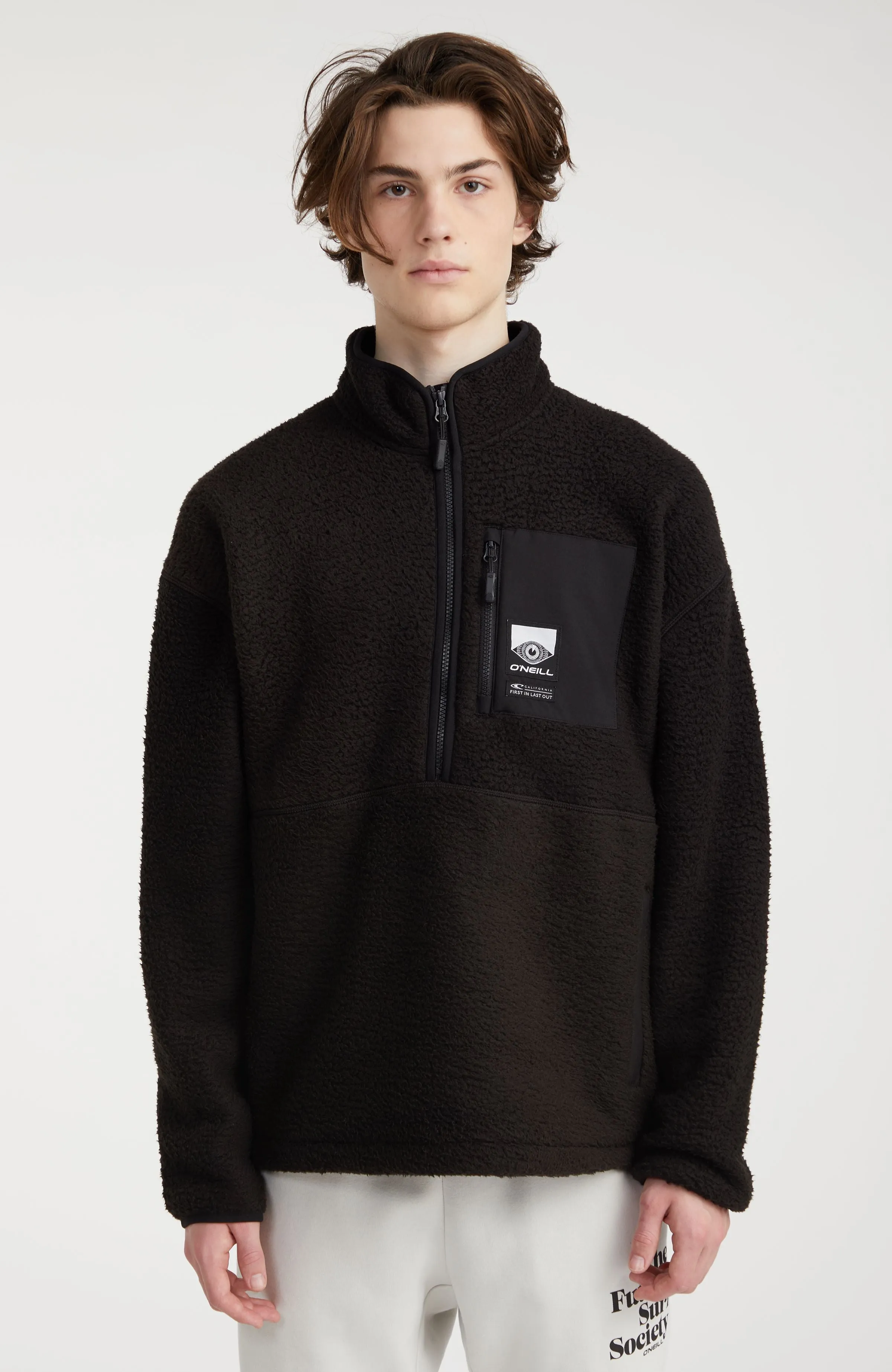 Surf Heroes Half Zip Fleece | Black Out