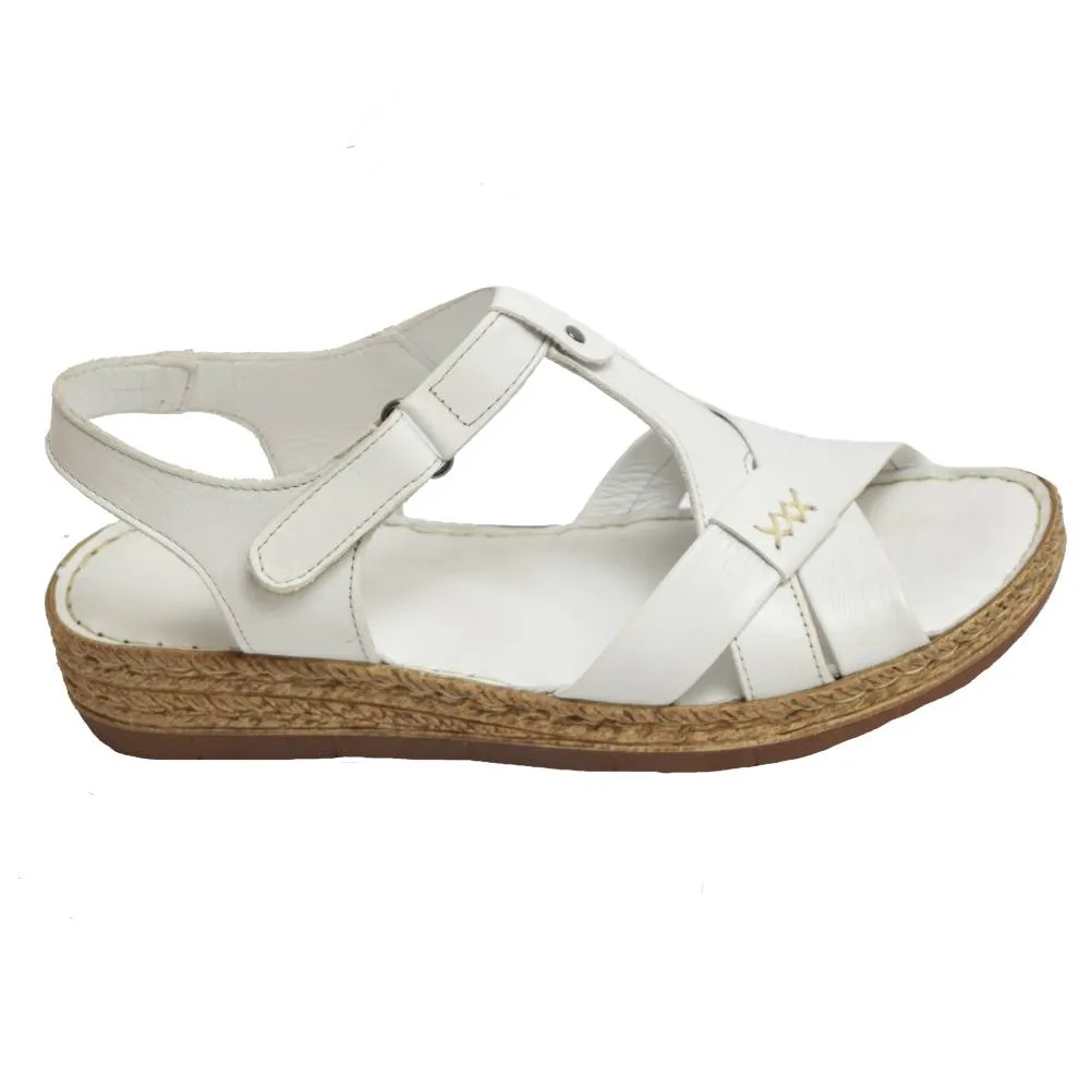 T-Strap Espadrille White