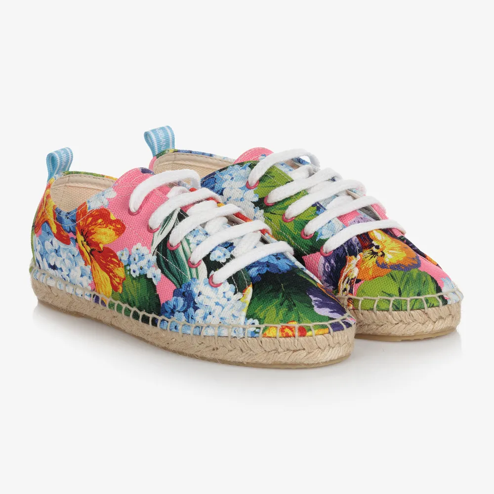 Teen Pink Espadrille Trainers