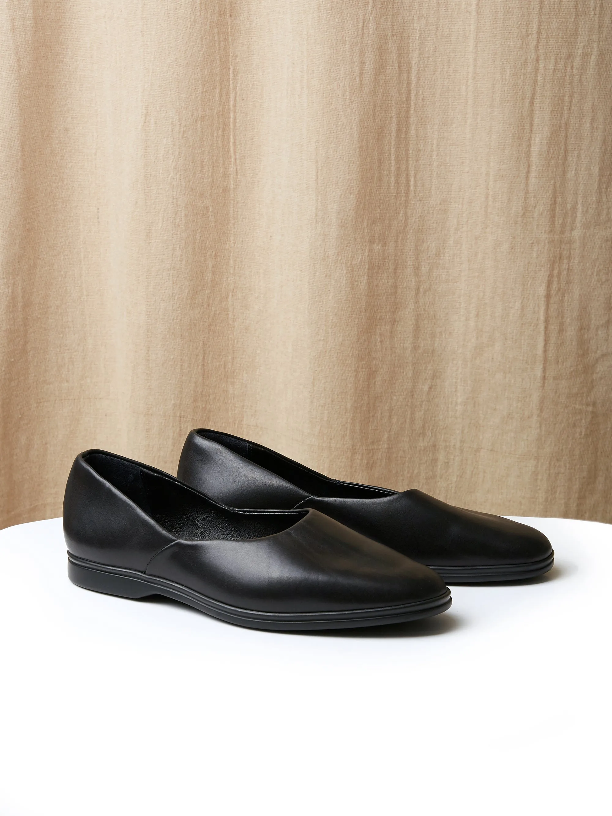 The Castro Loafer in Black Leather