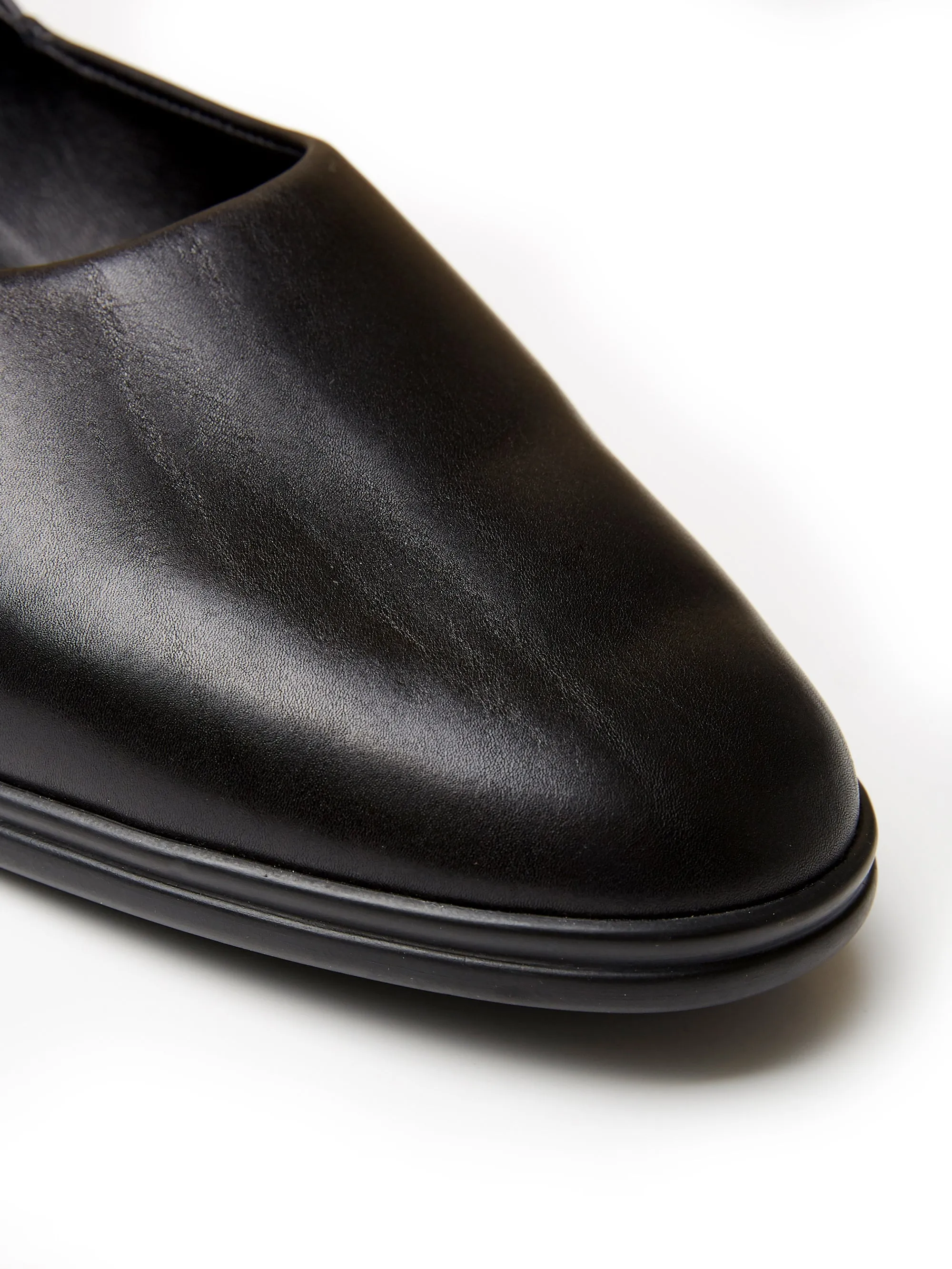 The Castro Loafer in Black Leather