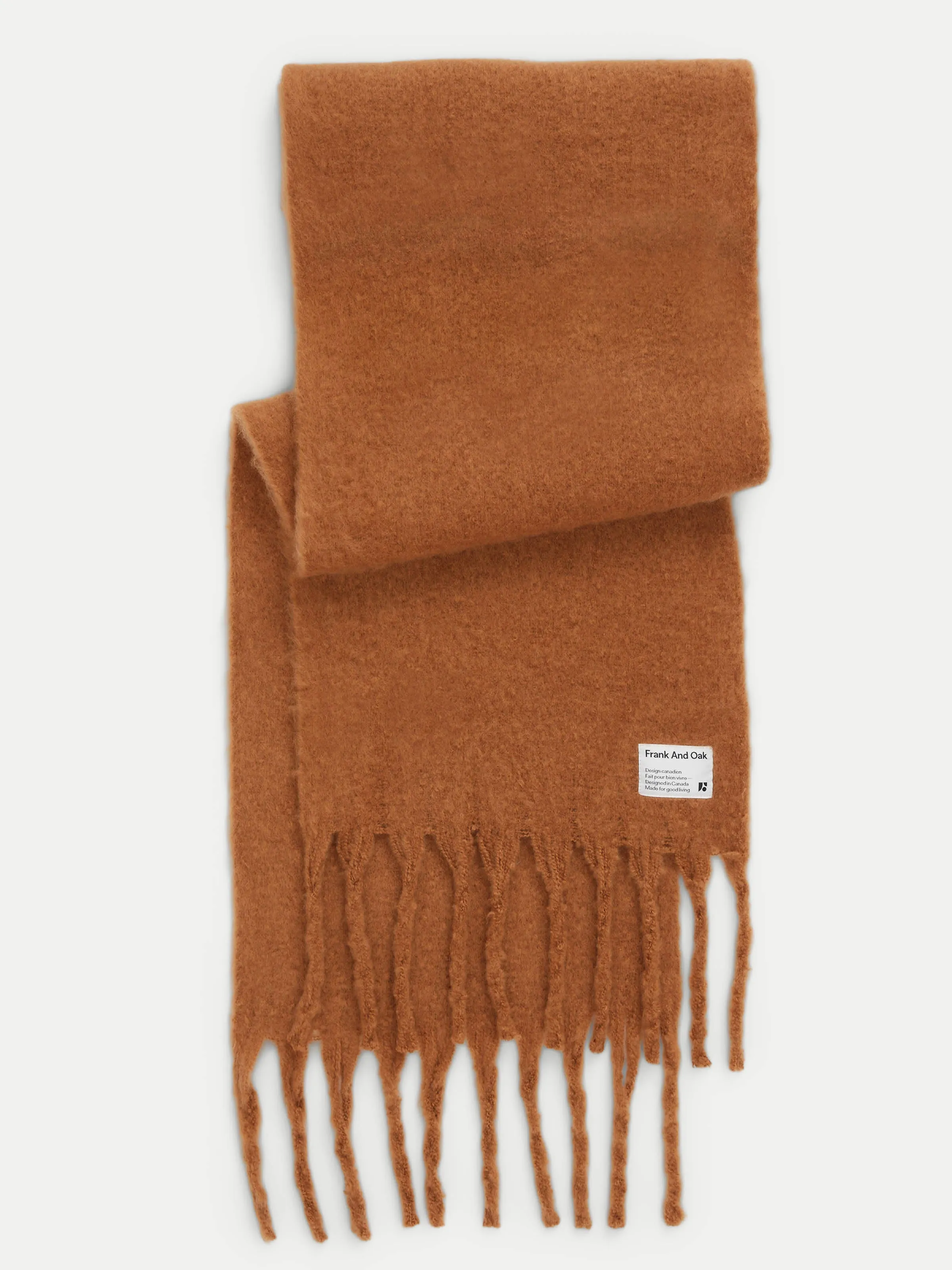 The Fuzzy Scarf in Nutmeg