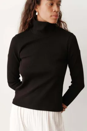 The Rib Turtleneck - Jet