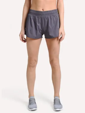     THRIVE SOCIETE  Peep Mesh Run Short    