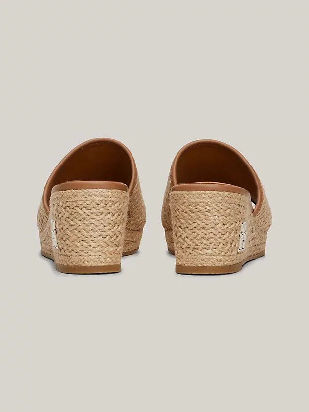 TOMMY HILFIGER  Wedge Espadrille Mule Sandals