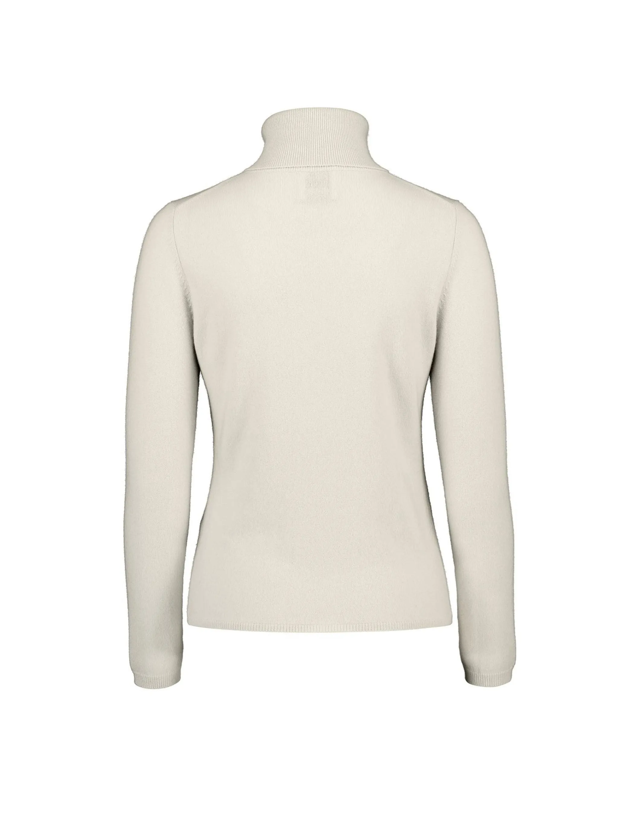 Turtleneck cashmere sweater, cream