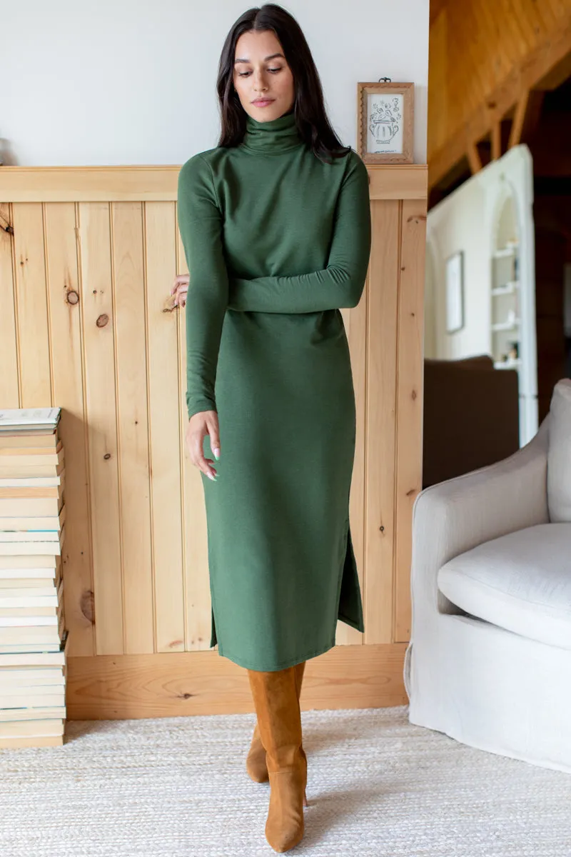 Turtleneck Dress - Moss Terry Organic