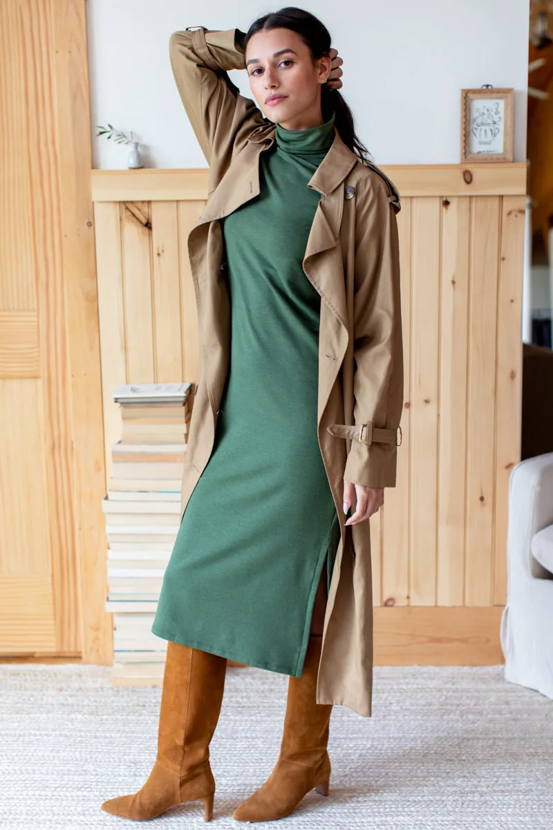 Turtleneck Dress - Moss Terry Organic