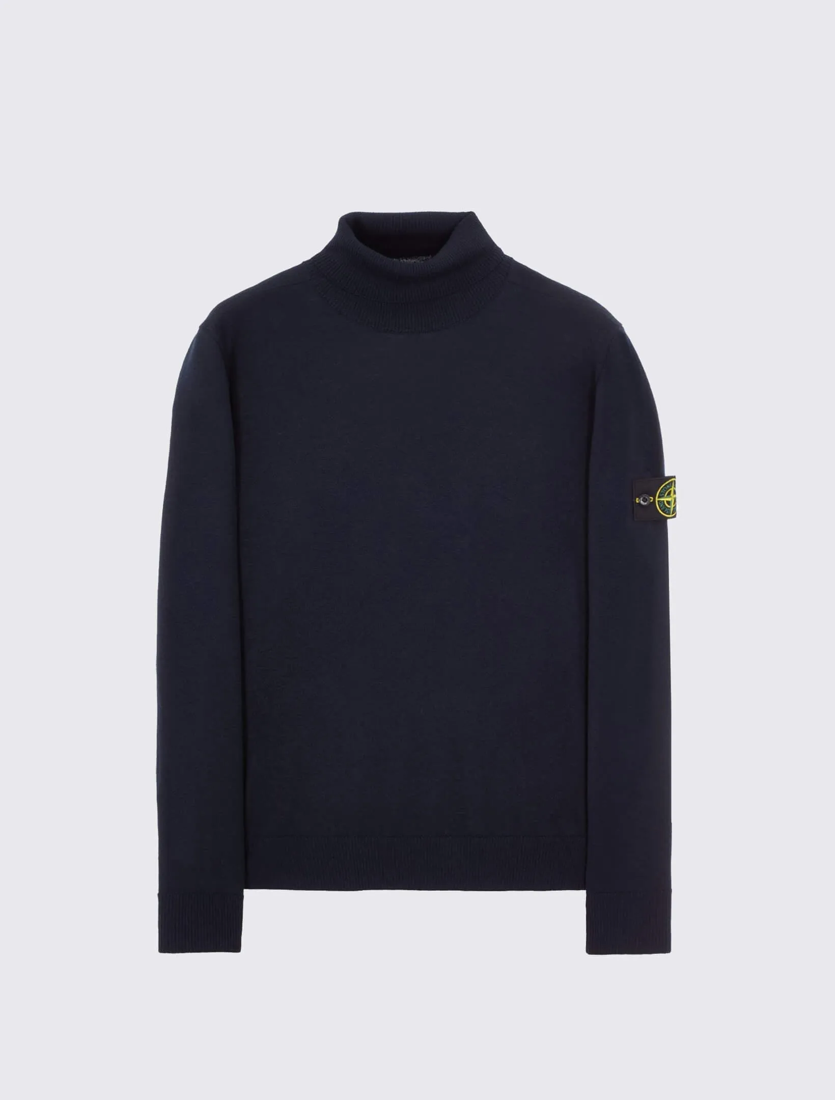 Turtleneck knit in pure light wool