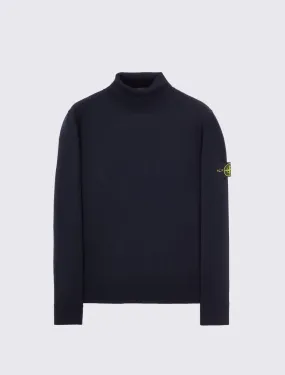 Turtleneck knit in pure light wool