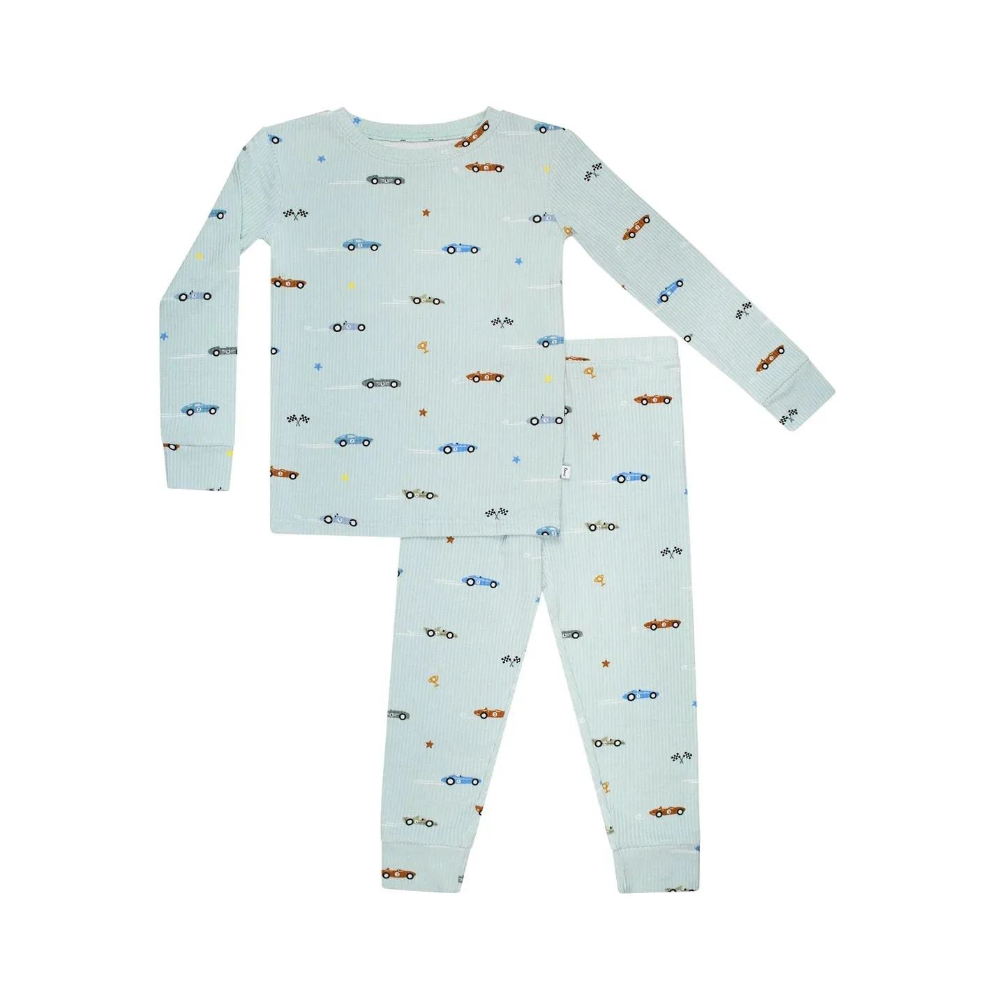 Two-Piece Long Sleeve Pajamas | Race Cars