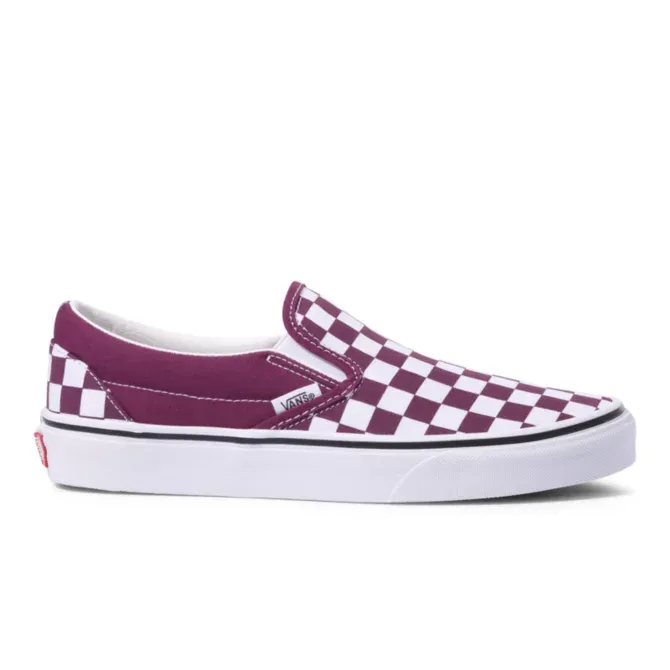 Vans Classic Slip-on Checkerboard Grape Wine