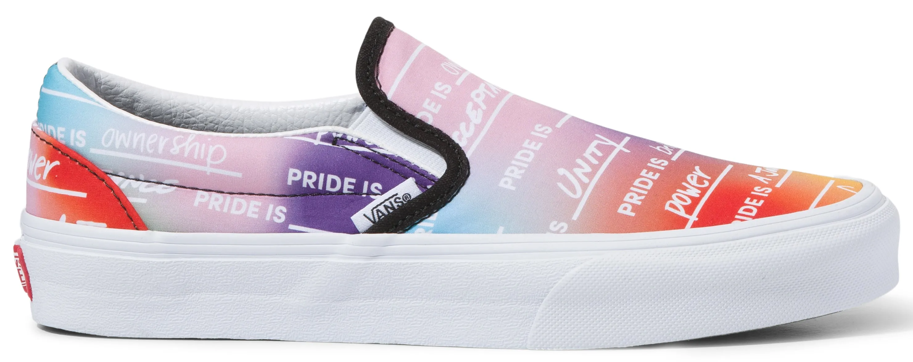 Vans Classic Slip-On Pride Rainbow/True White