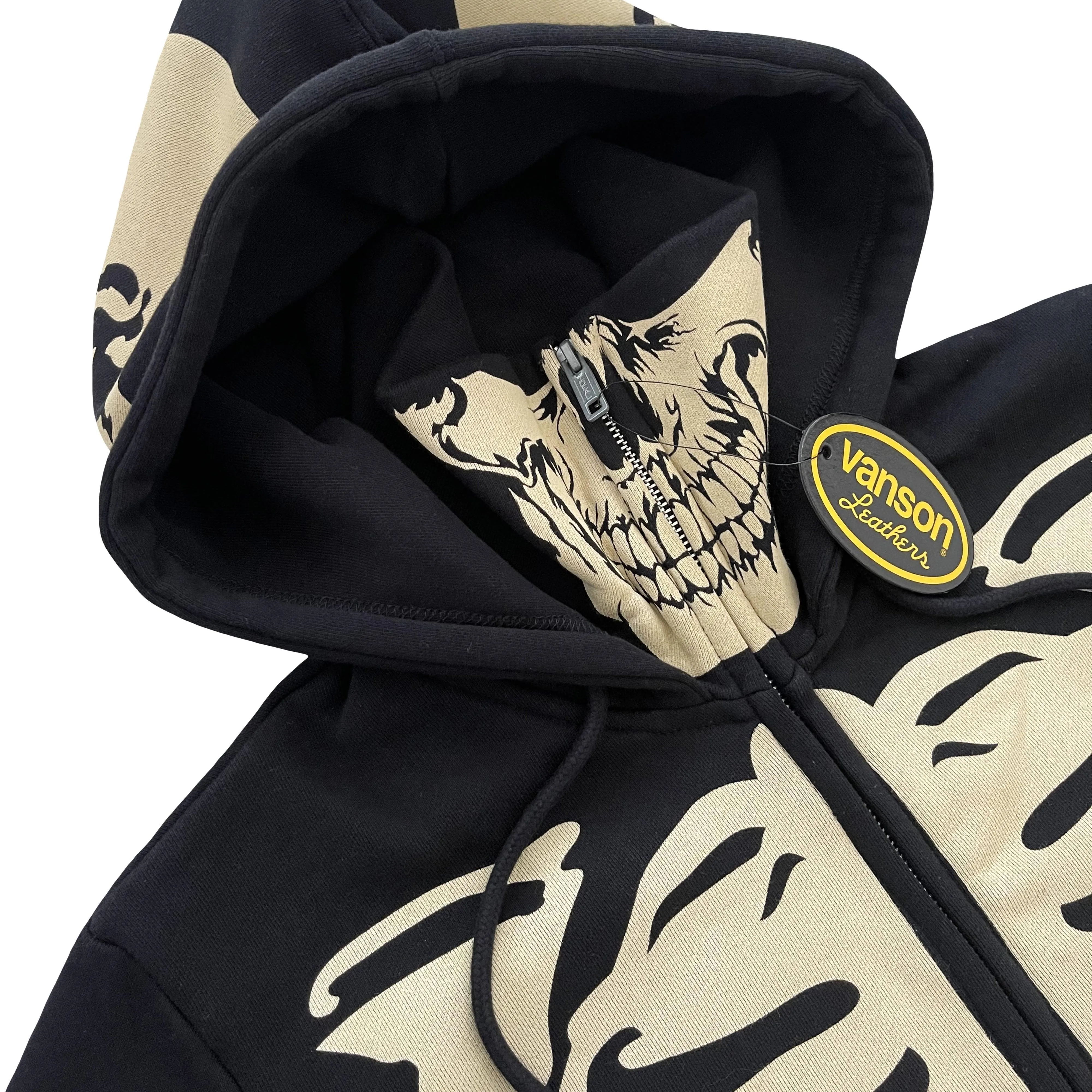 Vanson Leathers Skeleton Hoodie