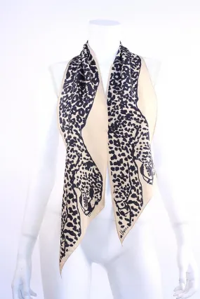 Vintage VERA Leopard Print Scarf