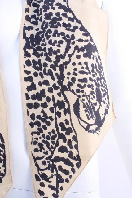 Vintage VERA Leopard Print Scarf