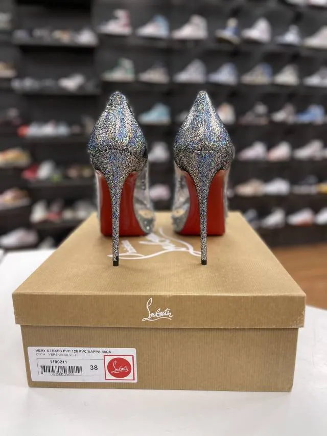 Vnds CHRISTIAN LOUBOUTIN Very Strass Embellished Peep To...