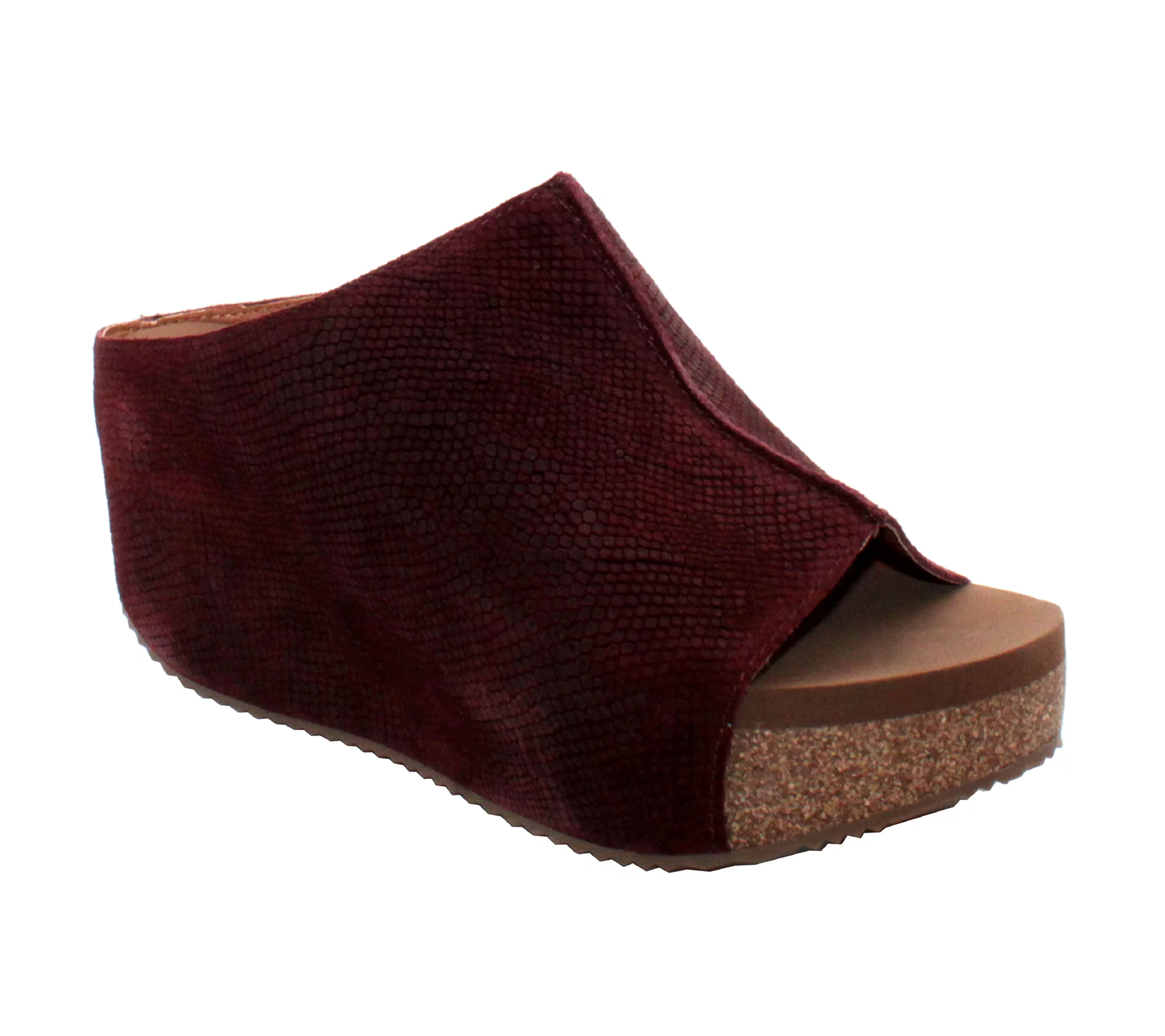 Volatile Carrier Premium Suede Peep Toe Wedge S andal