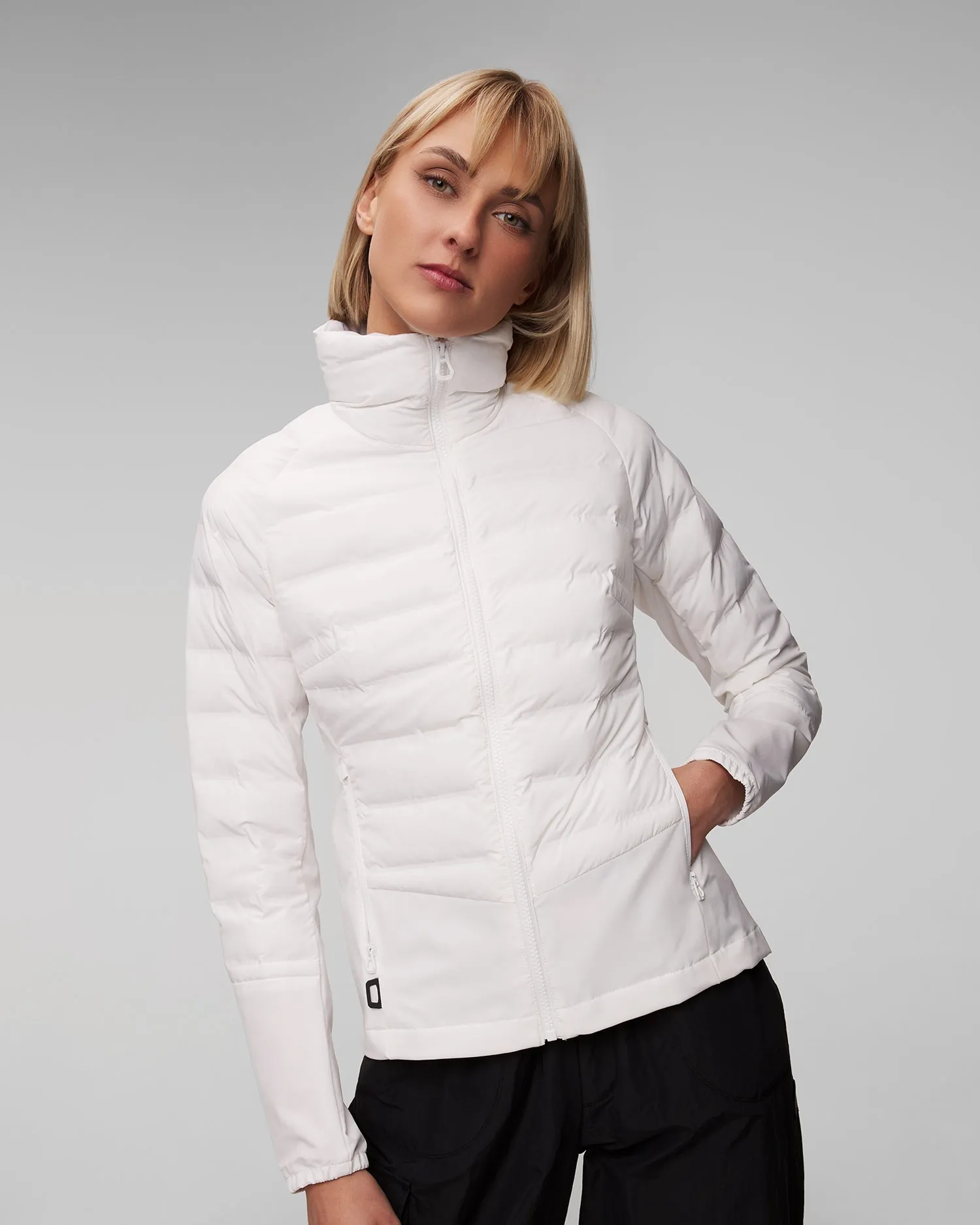 Women's white hybrid jacket Helly Hansen HP Hybrid Insulator 2.0 34341-1