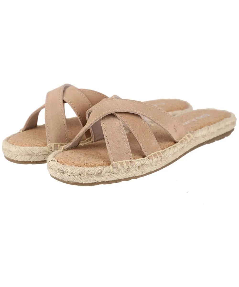 Women’s EMU Flamingo Suede Memory Foam Espadrille Sliders