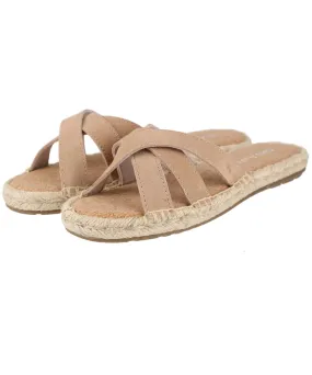 Women’s EMU Flamingo Suede Memory Foam Espadrille Sliders