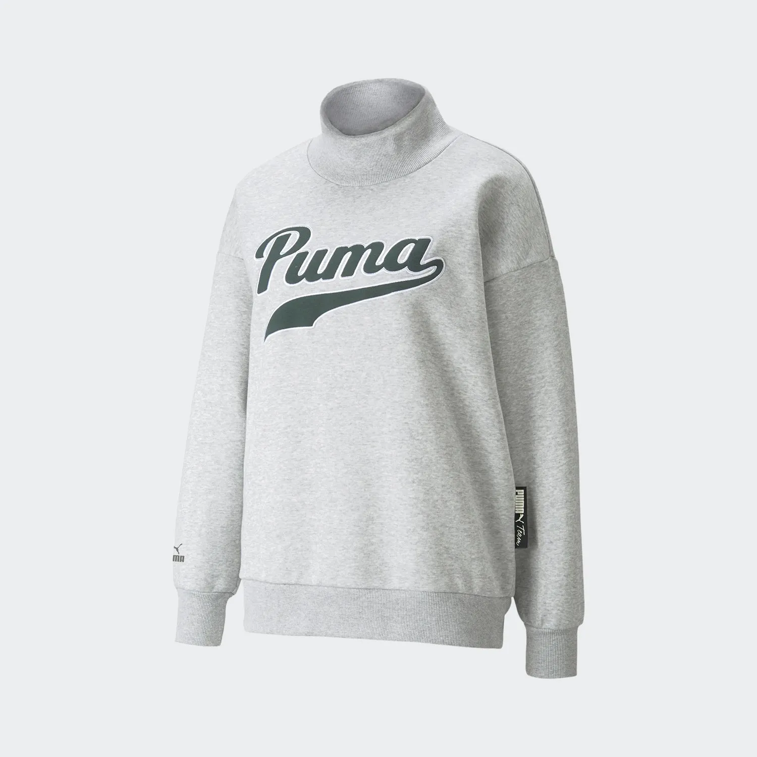 Women's PUMA Team Turtleneck Sweatshirt Grey