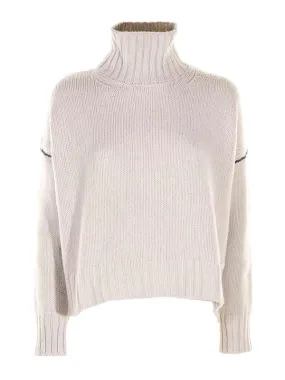 Woolrich Turtleneck Over White