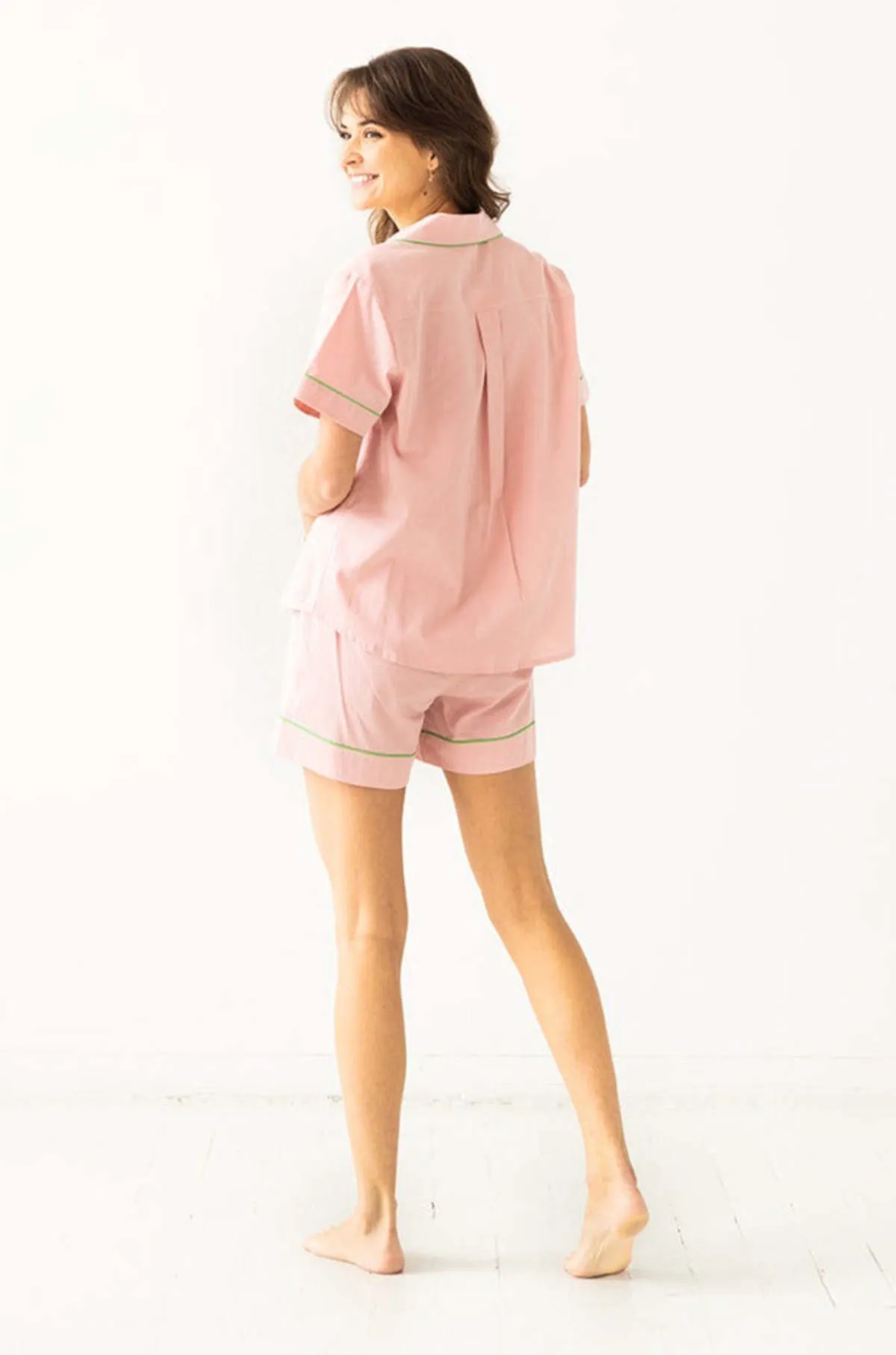 Woven Cotton Classic Shorties Pajamas