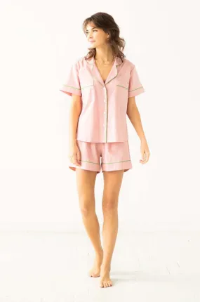 Woven Cotton Classic Shorties Pajamas