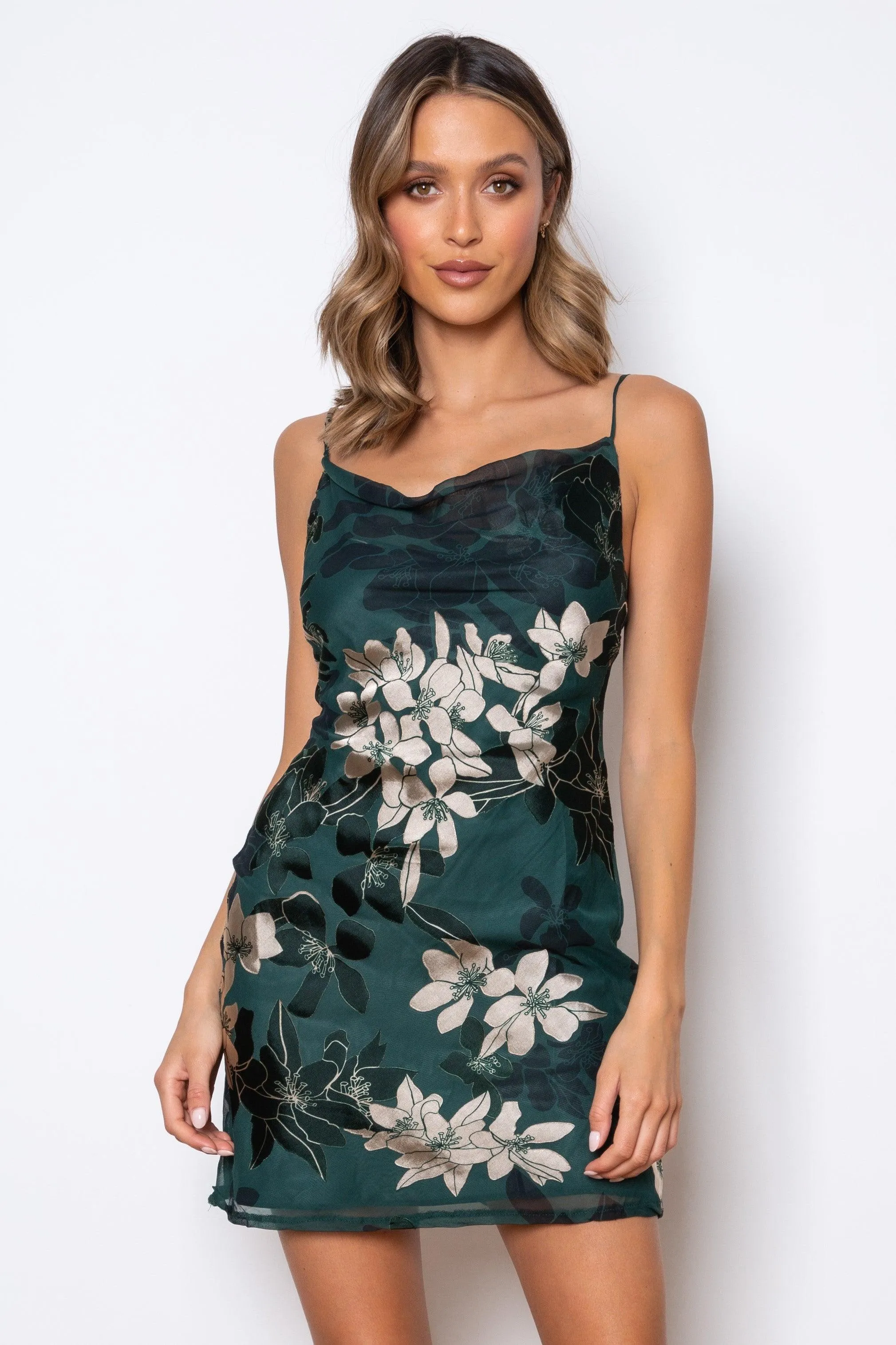 Yasmin Slip Dress - Green