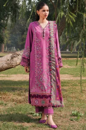 ZAHA Embroidered Slub Khaddar Unstitched 3Pc Suit ZW2-23-08 NEGIN