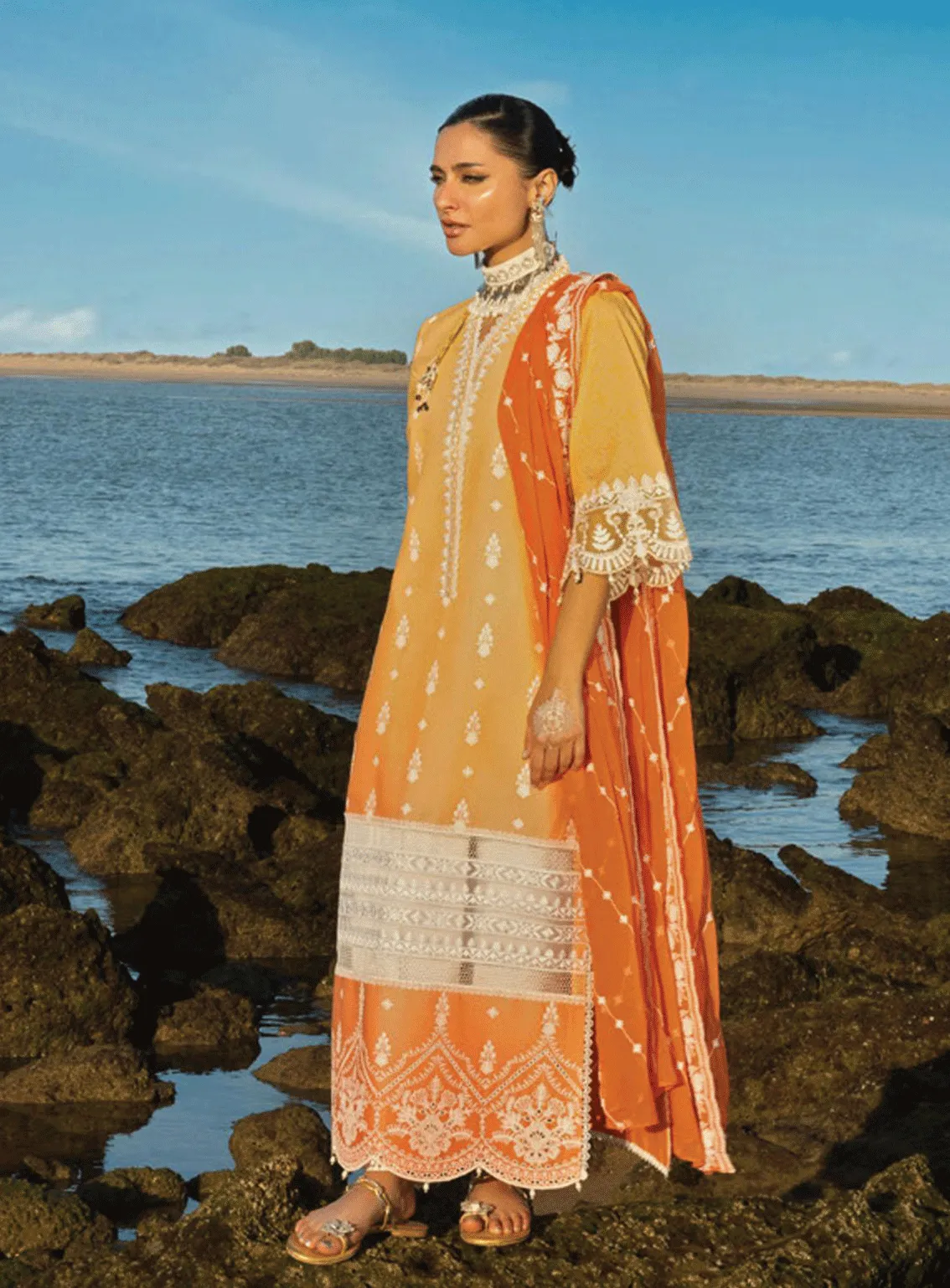 Zainab Chottani Embroidered Lawn Unstitched 3 Piece Suit - ZC23CL 8B AFSANA