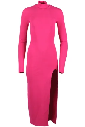 ZEYNEP ARCAY STRETCH KNIT TURTLENECK MIDI DRESS FR 32 UK 4