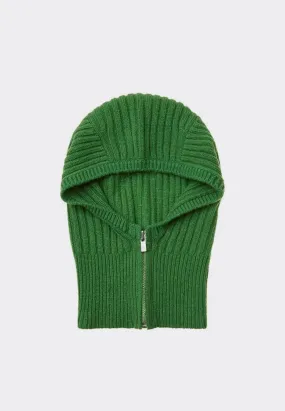 Zip Up Balaclava - Green